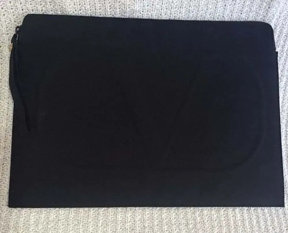 Valentino Black Laptop Case / Pouch with Wrist Strap